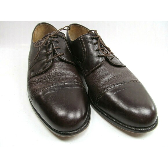 Sandro Moscoloni Louis Leather Derby Cap toe Mens Shoes Size US 8 Spain - Picture 1 of 12